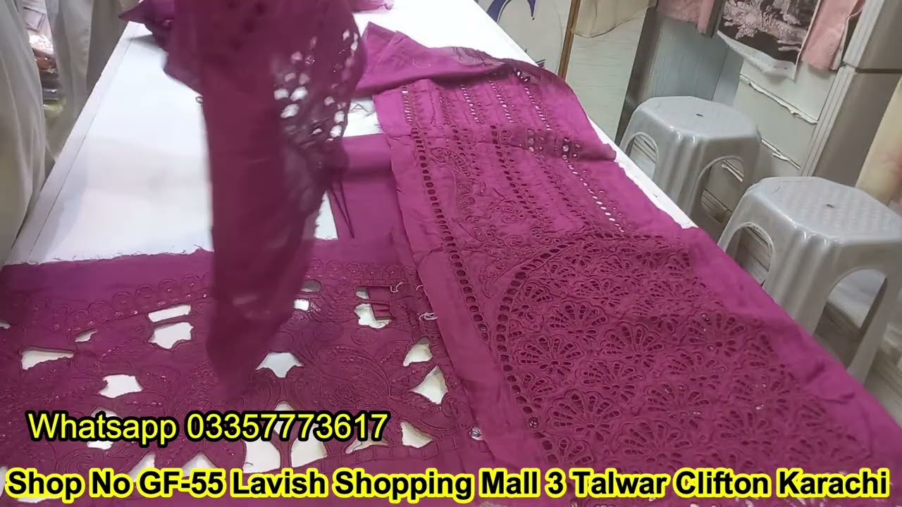 Maria B Voyage a luxe x Morroco Unstitched Luxury Lawn 2025 Available at Sharif Collection