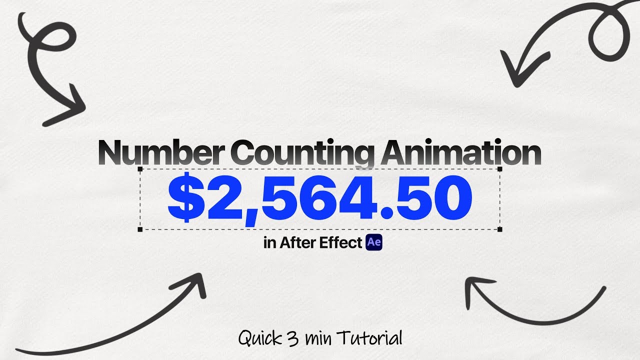 Create a Number Counter Animation in After Effects (Step by Step)