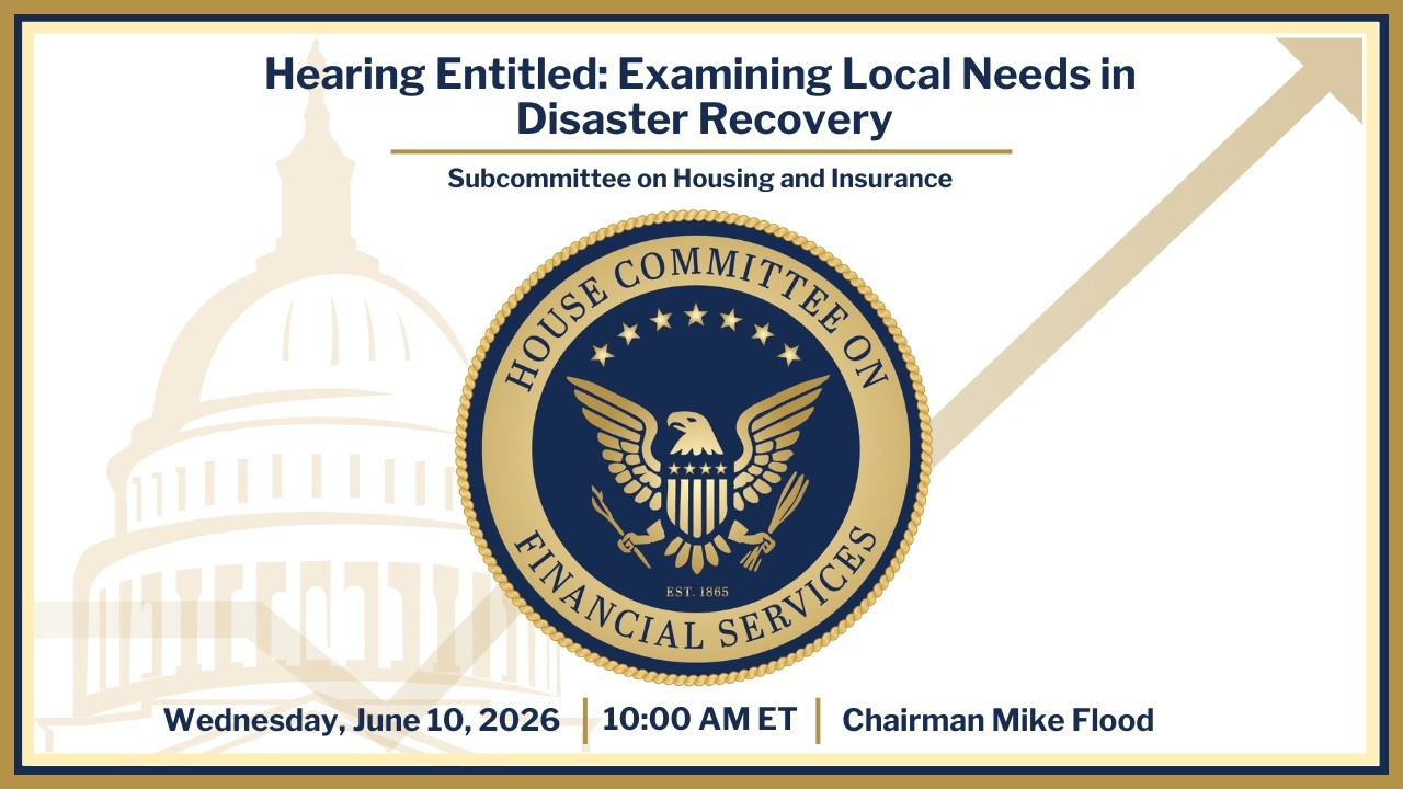 Hearing Entitled: Examining Local Needs in Disaster Recovery