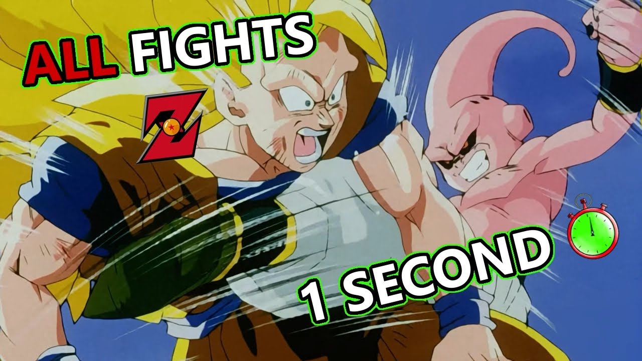 DRAGON BALL Z: 1 Second From ALL FIGHTS