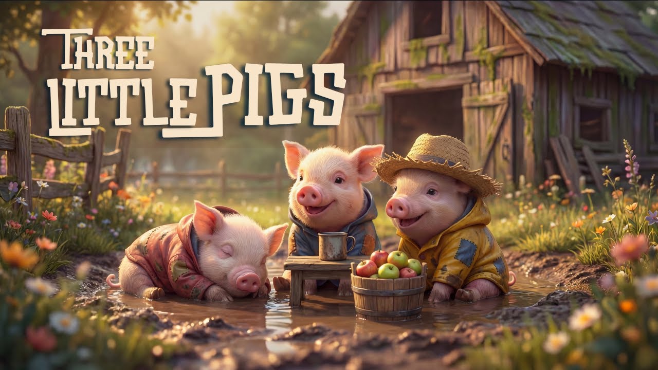 Three Little Pigs on the Cozy Farm • Fairytale Ambience & Quiet Fantasy Music for Reading