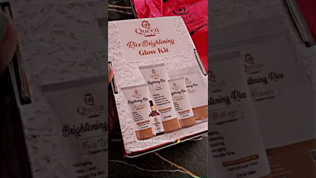 Organic Rice Brightening Kit | Glowing Skin, Beautiful Soul #queenstarpk #queen #star #beauty
