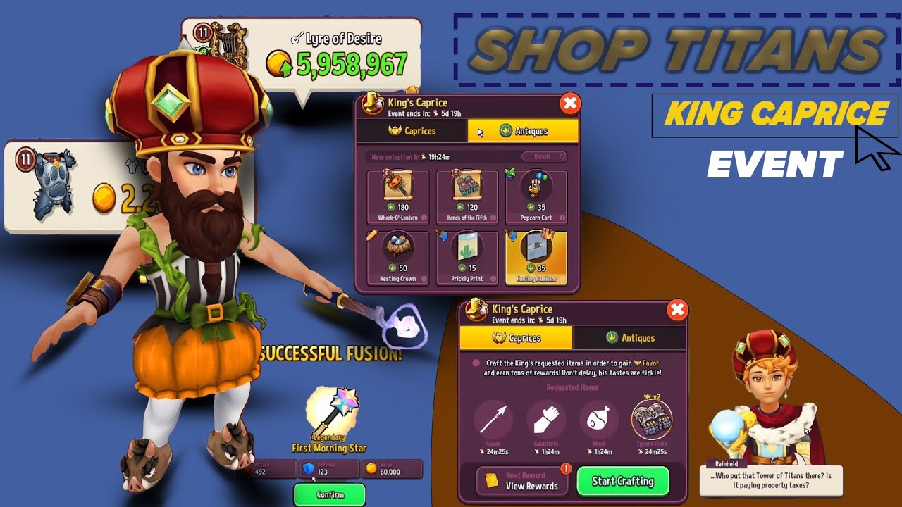 King Caprice: Is This The Best Event In The Game??   [Shop titans]