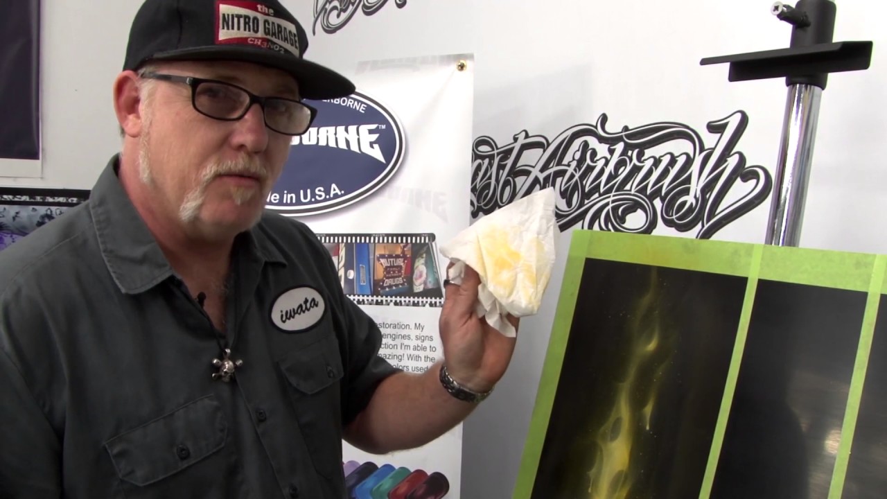 Airbrushing Real Fire using Auto Air Candy2o w/ Craig Fraser
