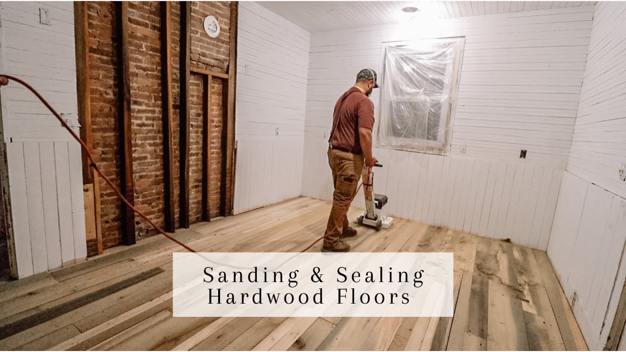 DIY Sanding & Sealing Hardwood Floors | Water Based Polyurethane