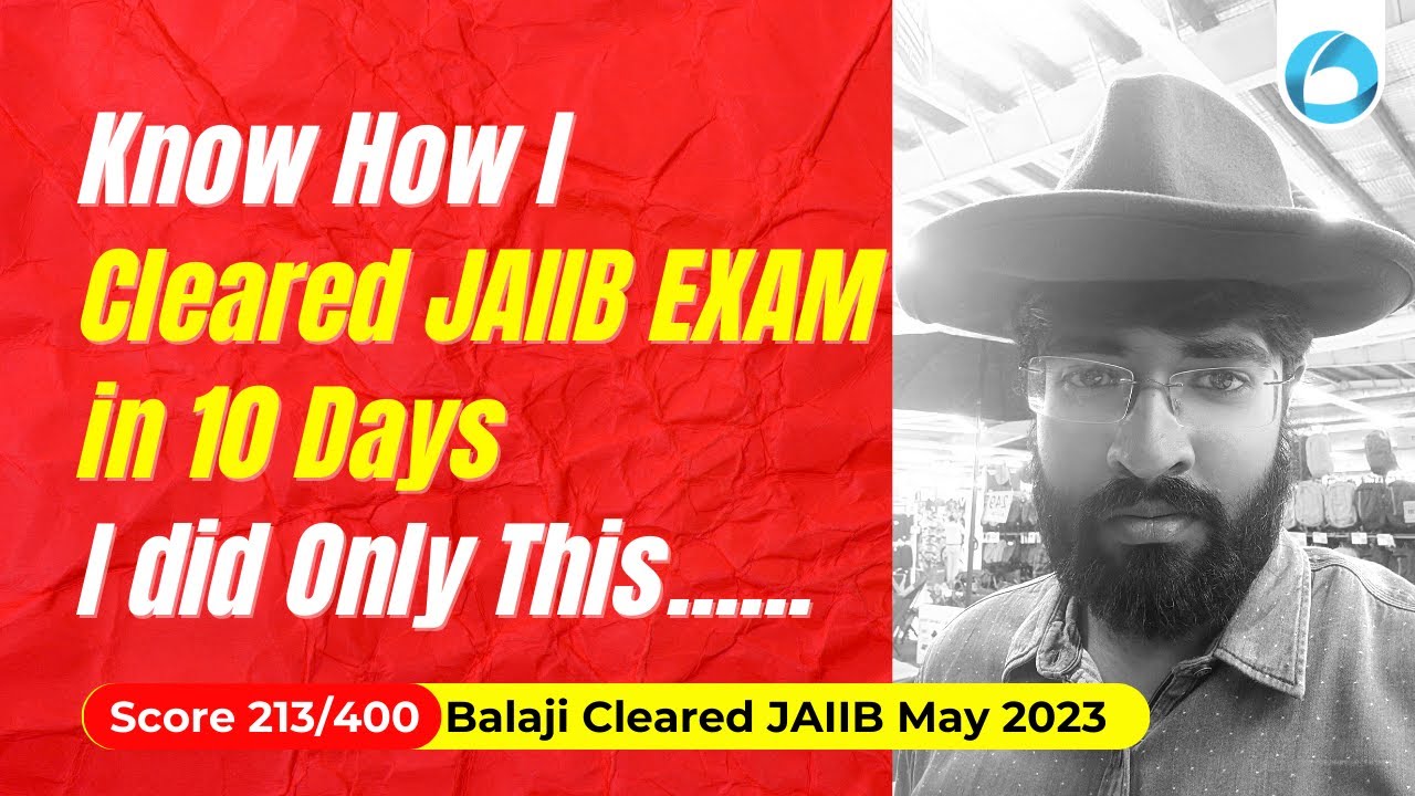 JAIIB Topper's Talk || Know How I Cleared JAIIB EXAM in 10 Days I Did Only This......