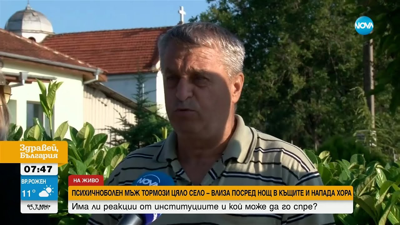 НАПАДЕНИЯ И ТОРМОЗ: Жители на цяло село живеят в ужас заради психично болен мъж