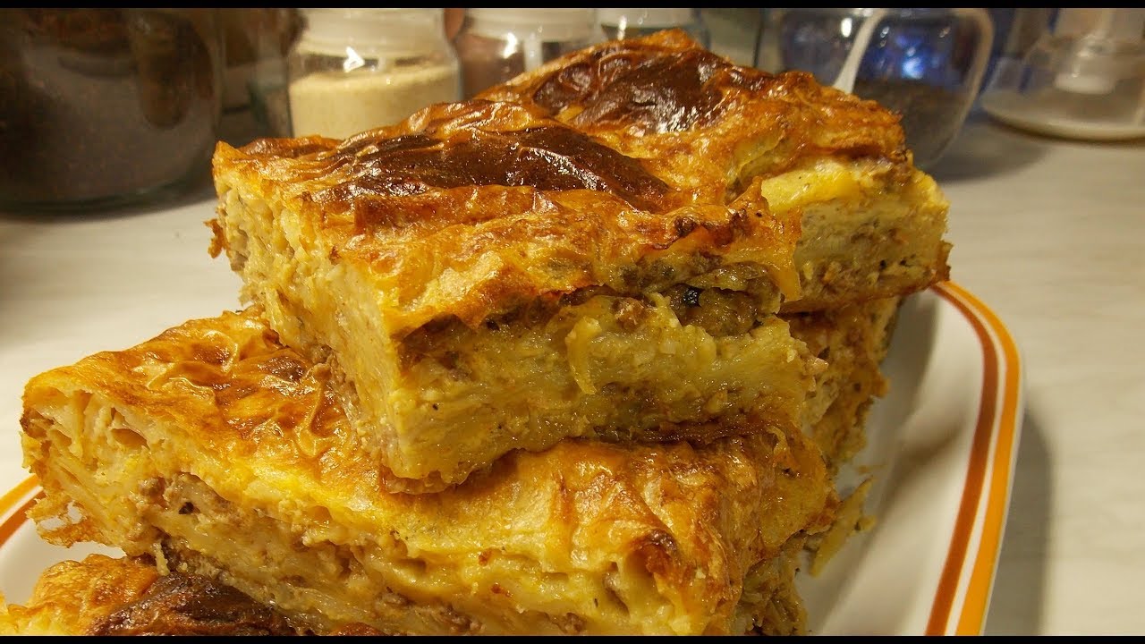 Pita sa mesom od gotovih kora - Meat pie (Phyllo dough)
