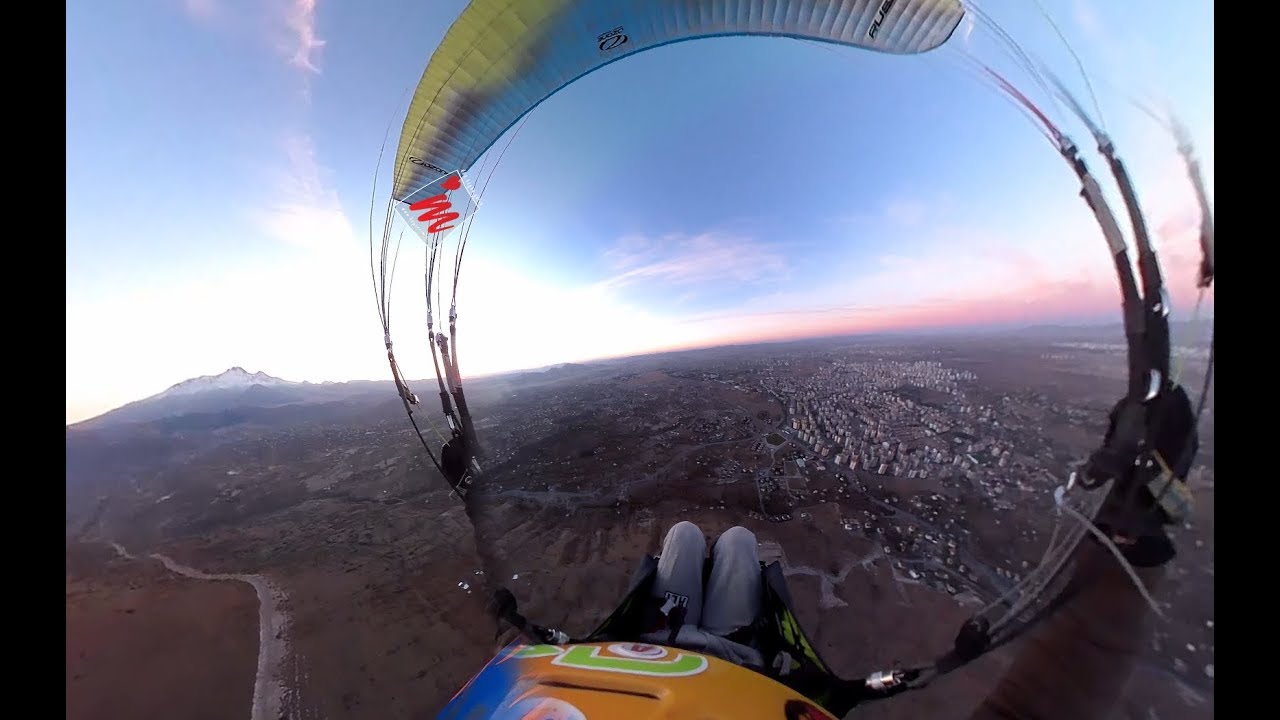 Kayseri'ye Birde B&ouml;yle Bakın.. Yama&ccedil; Paraş&uuml;t&uuml; VR 360 (Bol Miktarda Adrenalin İ&ccedil;erir)