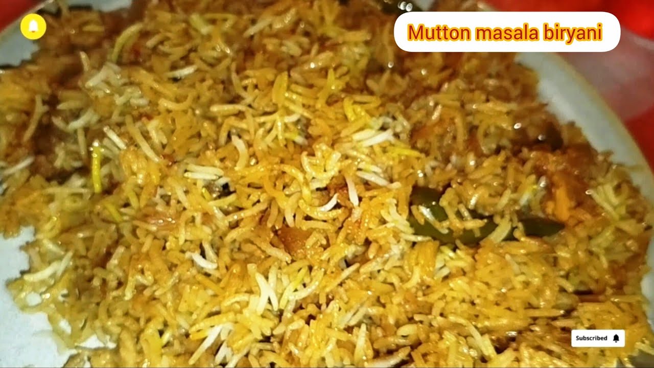 Mutton masala biryani | spicy biryani | مٹن مصالحے دار بریانی 