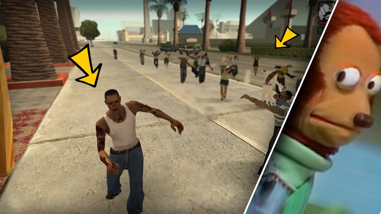 سان اندرياس مود الزومبي: تنكرت مثلهم حتى لا يكشفوني 🤣