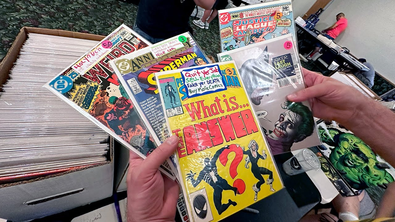 Buying  Selling The Hunt  for Rare COMIC BOOKS at the Queens Comic Party  - New York Area Comic Con