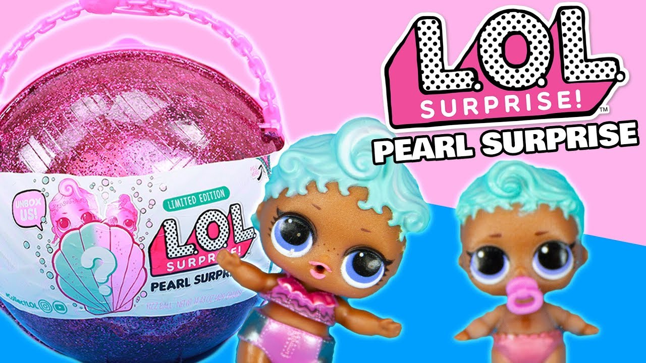 L.O.L. Pink Pearl Surprise | Fizz Shell and Swimming Dolls - Toy Video