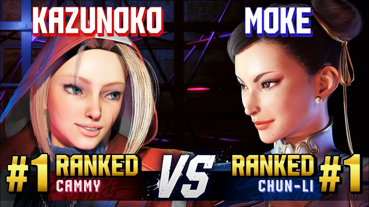 SF6 ▰ KAZUNOKO (#1 Ranked Cammy) vs MOKE (#1 Ranked Chun-Li) ▰ High Level Gameplay