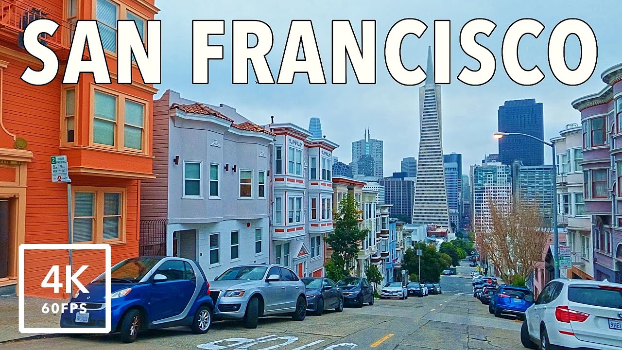 Streets of San Francisco – Sunday Morning Drive | Ambient Driving Sound 4K