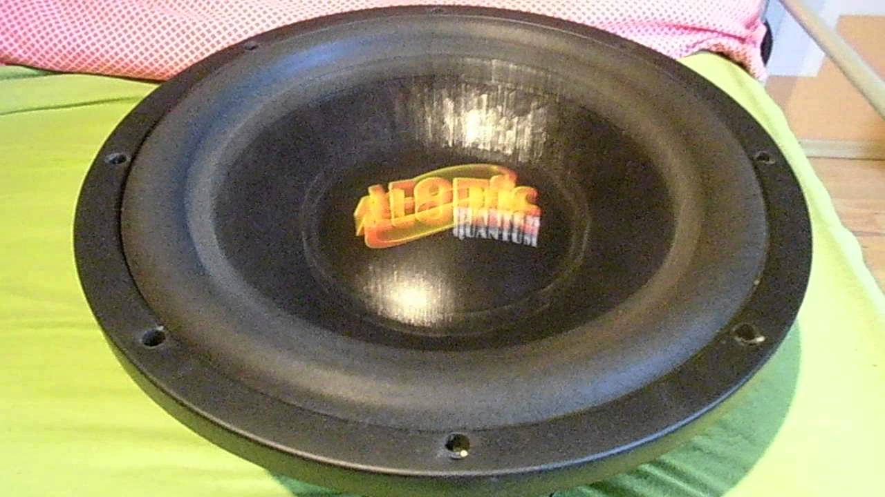 Bass Test Atomic Subwoofer Quantum 12&acute; 30 cm 2x2 Ohm Car Hifi Bass 10 Hz - 80Hz DB DRAG Woofer