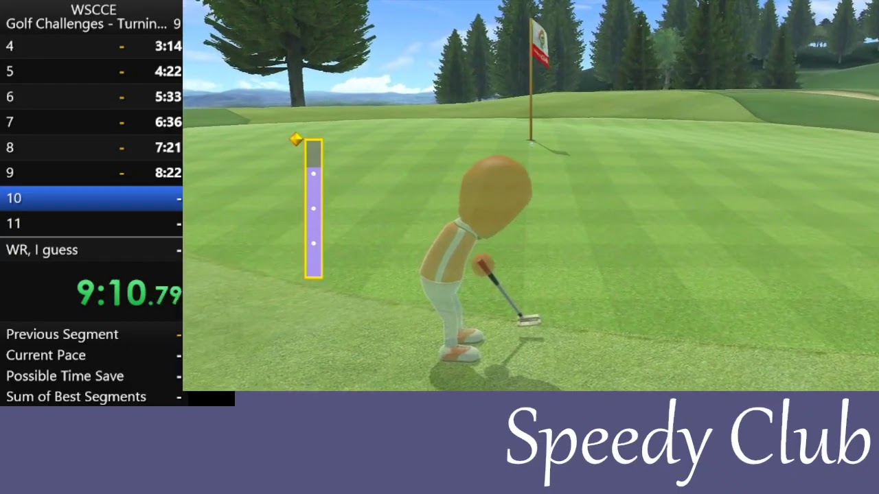 [WR] Turningless Wii Sports Club Golf 18 Holes Resort/Lakeside 17:43
