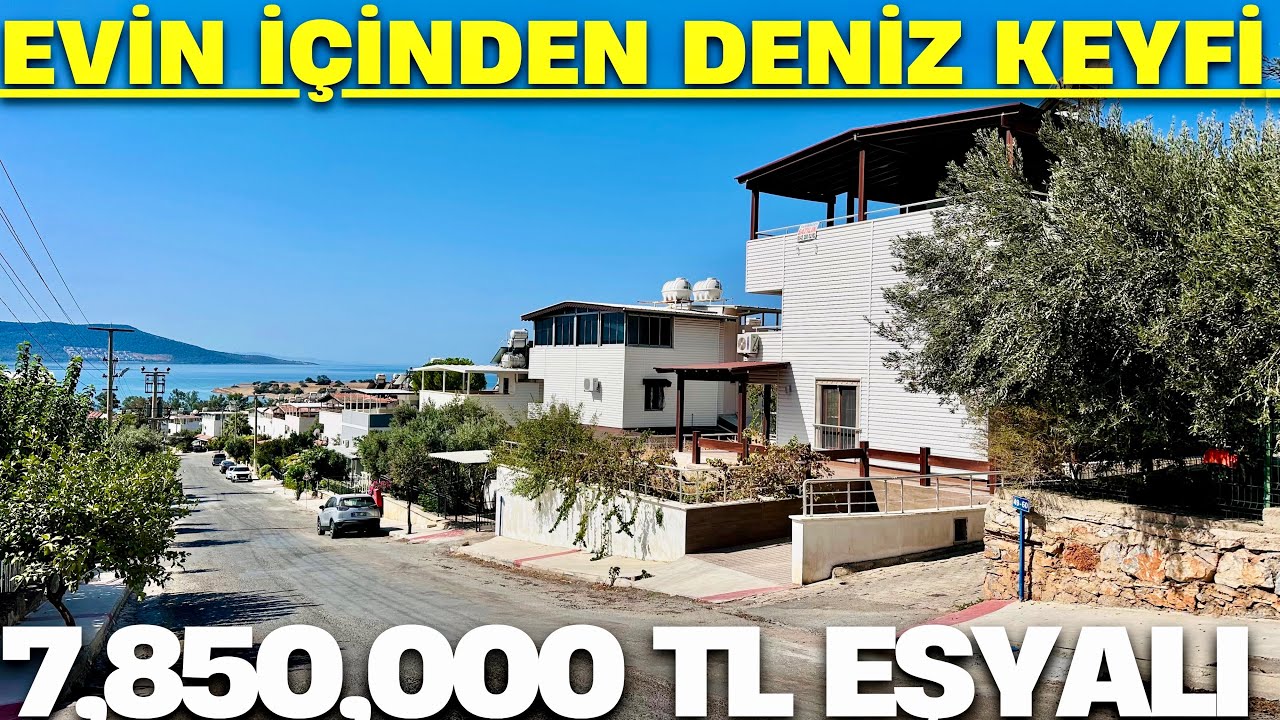 ❗️SATILDI❗️DENİZE KOMŞU 3+1 ViLLA MASRAFSIZ GENİŞ BAHÇELİ TERASLI UYGUN FİYATLI 7,850,000 TL 