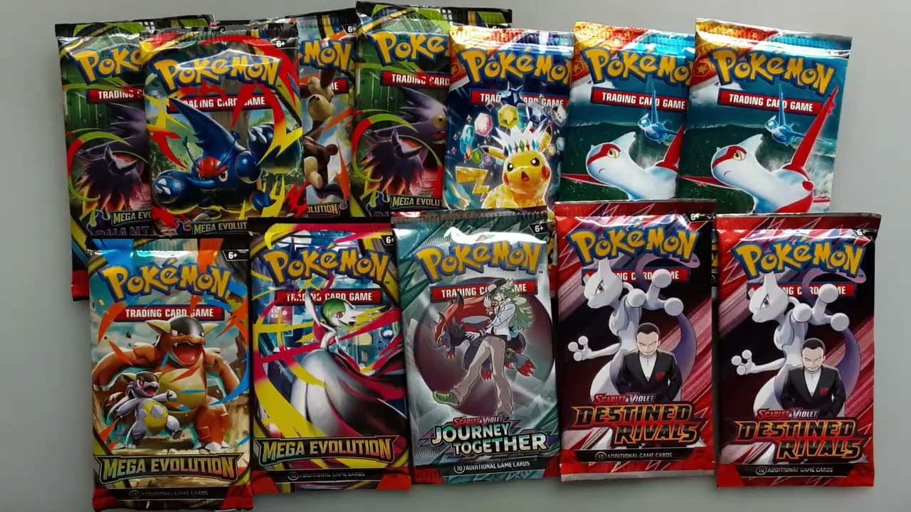 RIPPED 12 ASSORTED INDIVIDUAL PACKS AND PULLED ILLUSTRATION AND DOUBLE RARE CARDS!🍀🔥