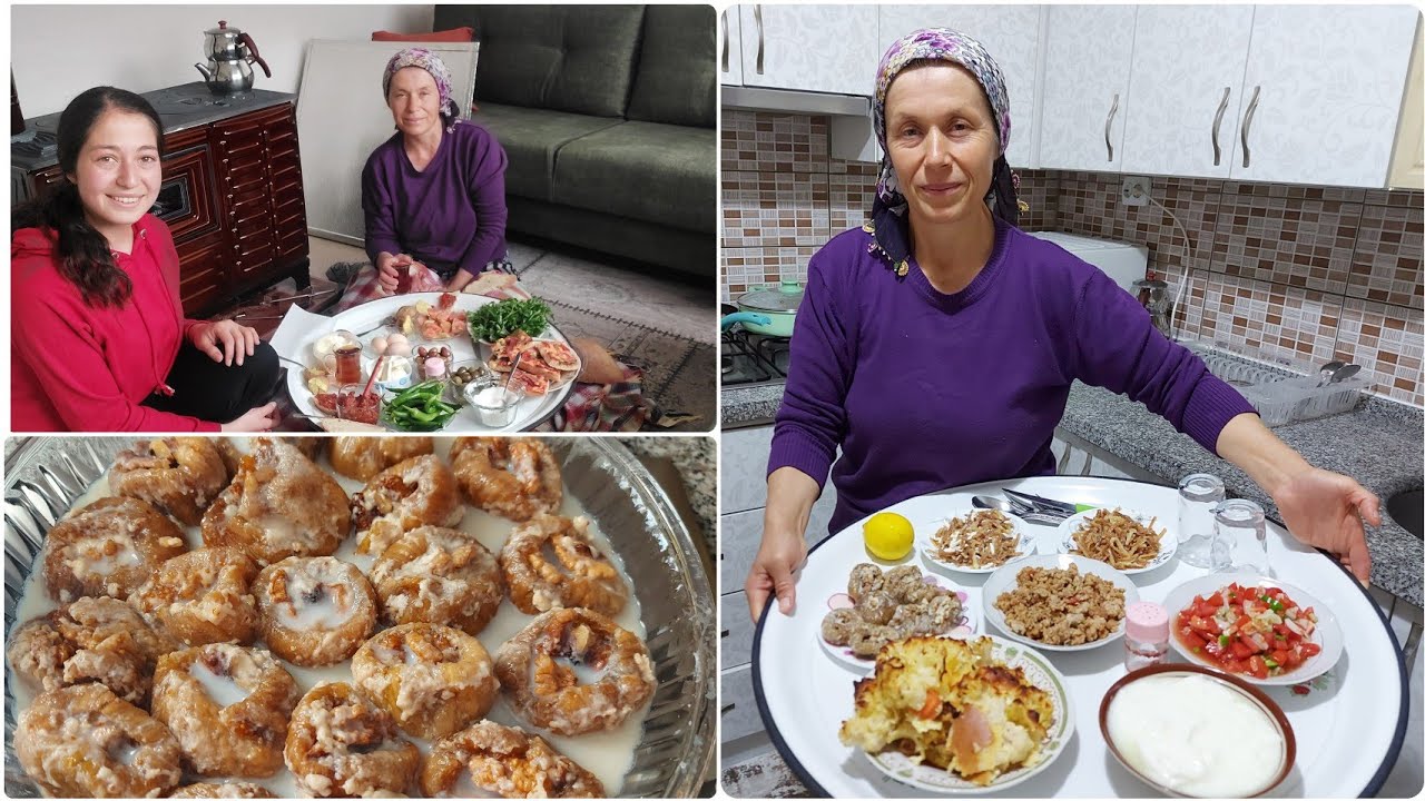 SOBA BAŞINDA, İLK KAHVALTI🔥 FIRINDA KARNABAHAR VE TAZE ERİŞTE✅ İNCİR TATLISI YAPIMI😋