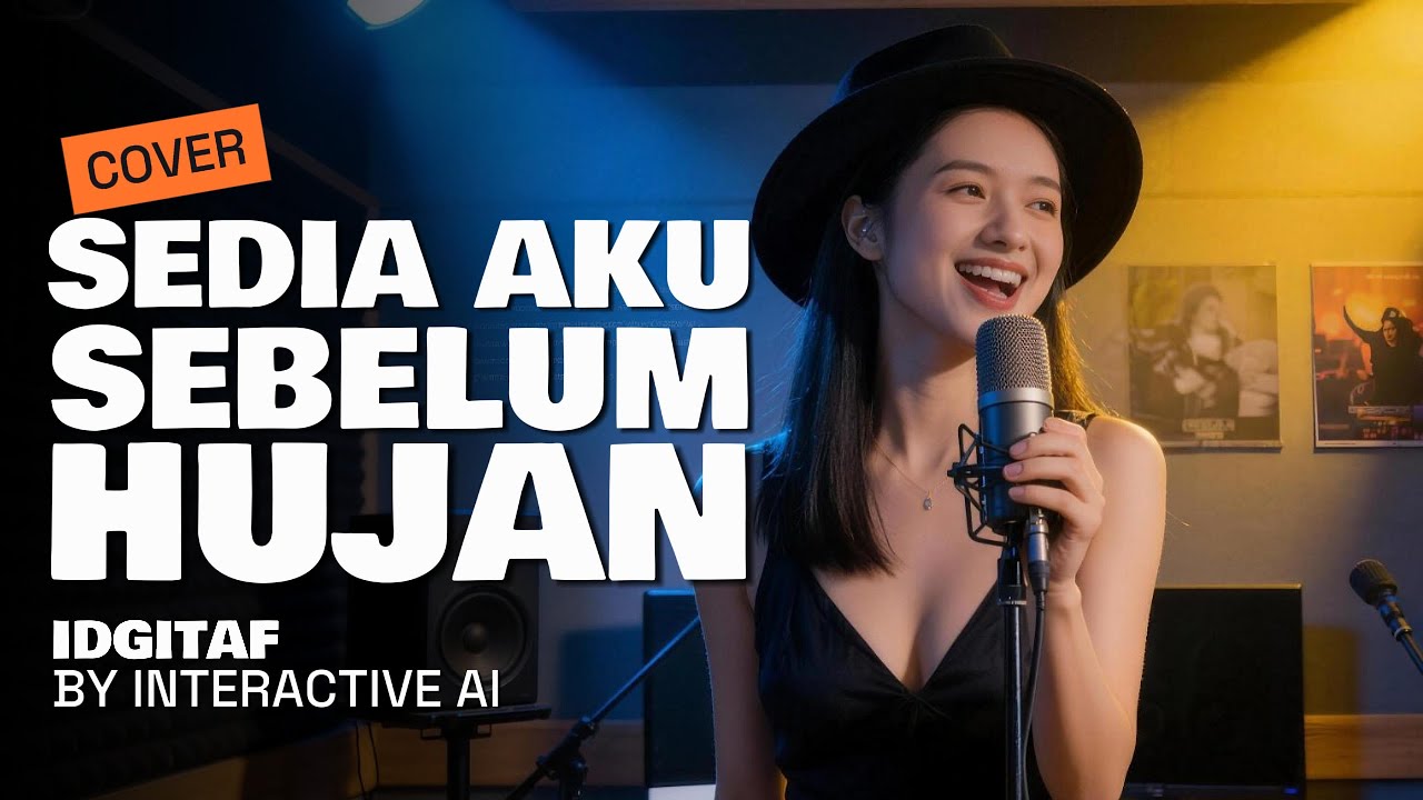 Sedia Aku Sebelum Hujan - Idgitaf - Cover Interactive Ai (Video Lirik)