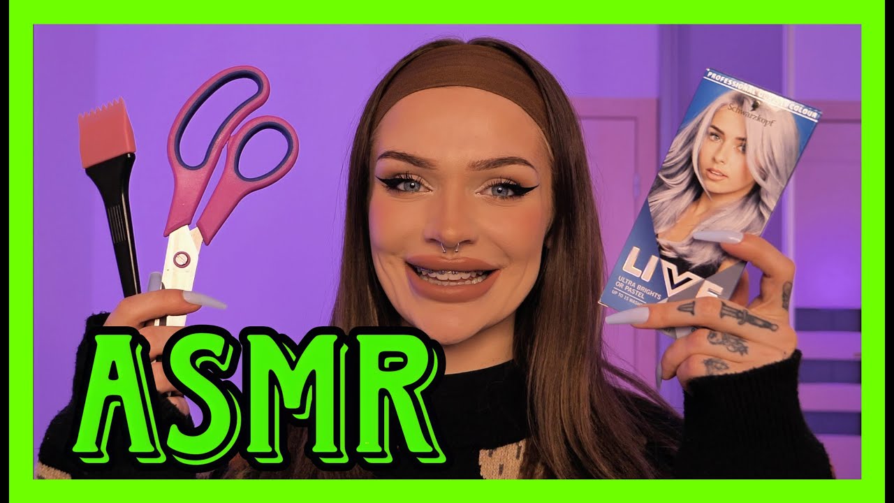 ASMR 😴 ROLEPLAY | FRYZJER | FARBUJĘ CI WŁOSY | PODCINAM | MASUJĘ