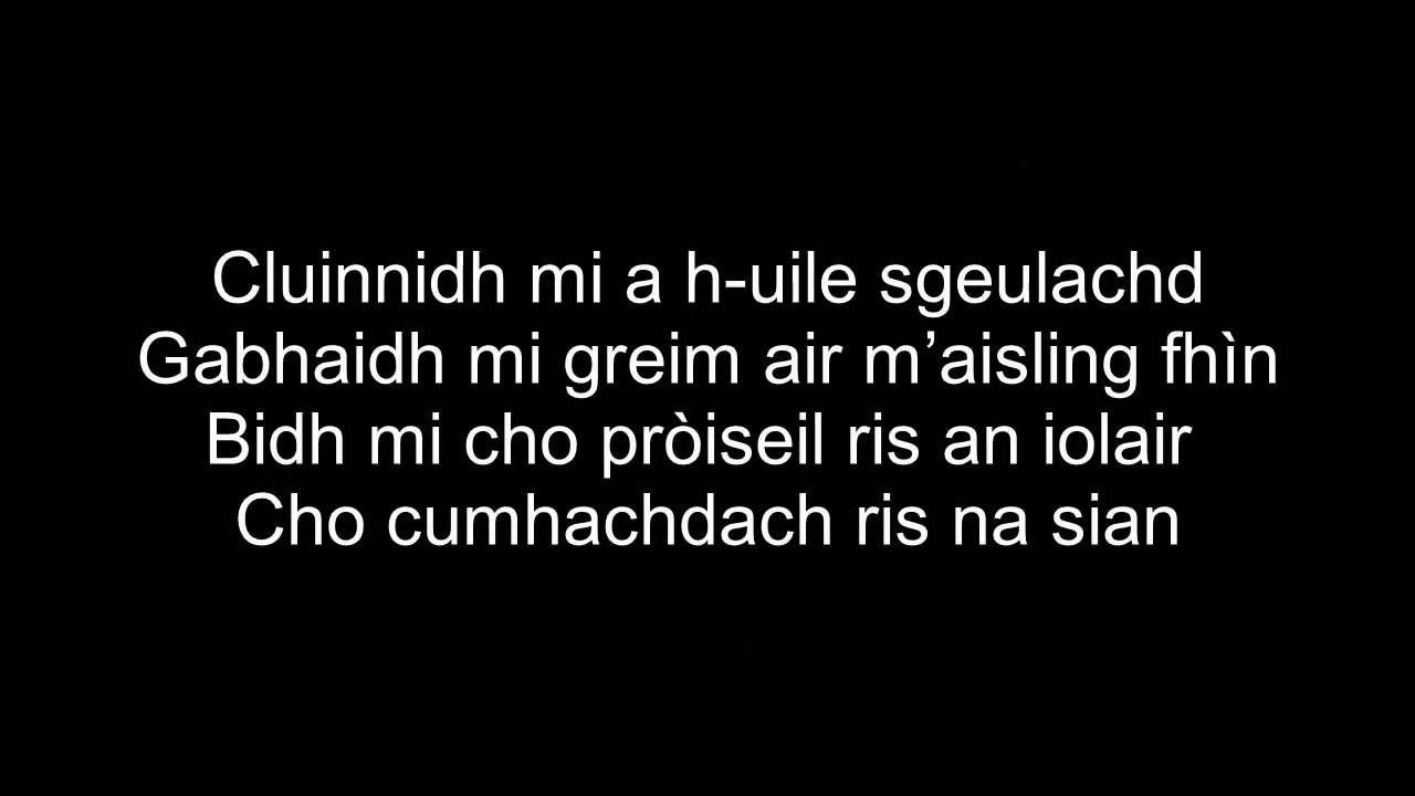 'Touch the Sky' from Brave in Scottish Gaelic