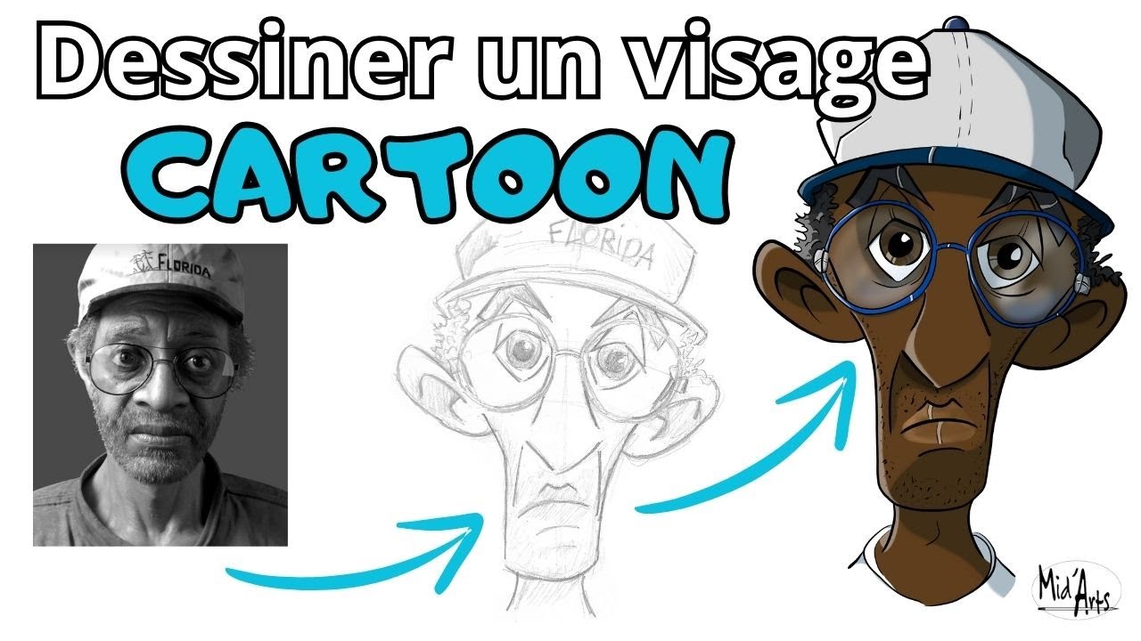 Comment dessiner un visage cartoon à partir d'une photo ? Tutoriel facile (édition 2024)