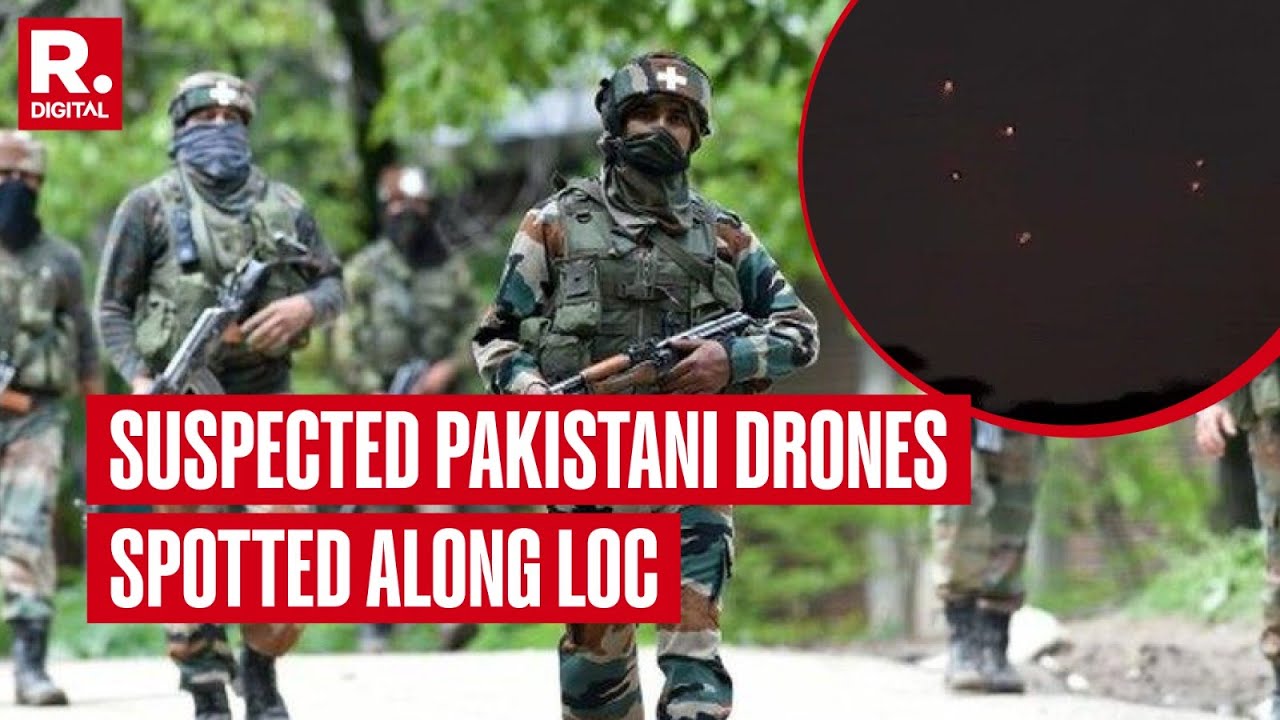 Indian Army Opens Fire On Suspected Pakistani Drone in Jammu and Kashmir's Rajouri