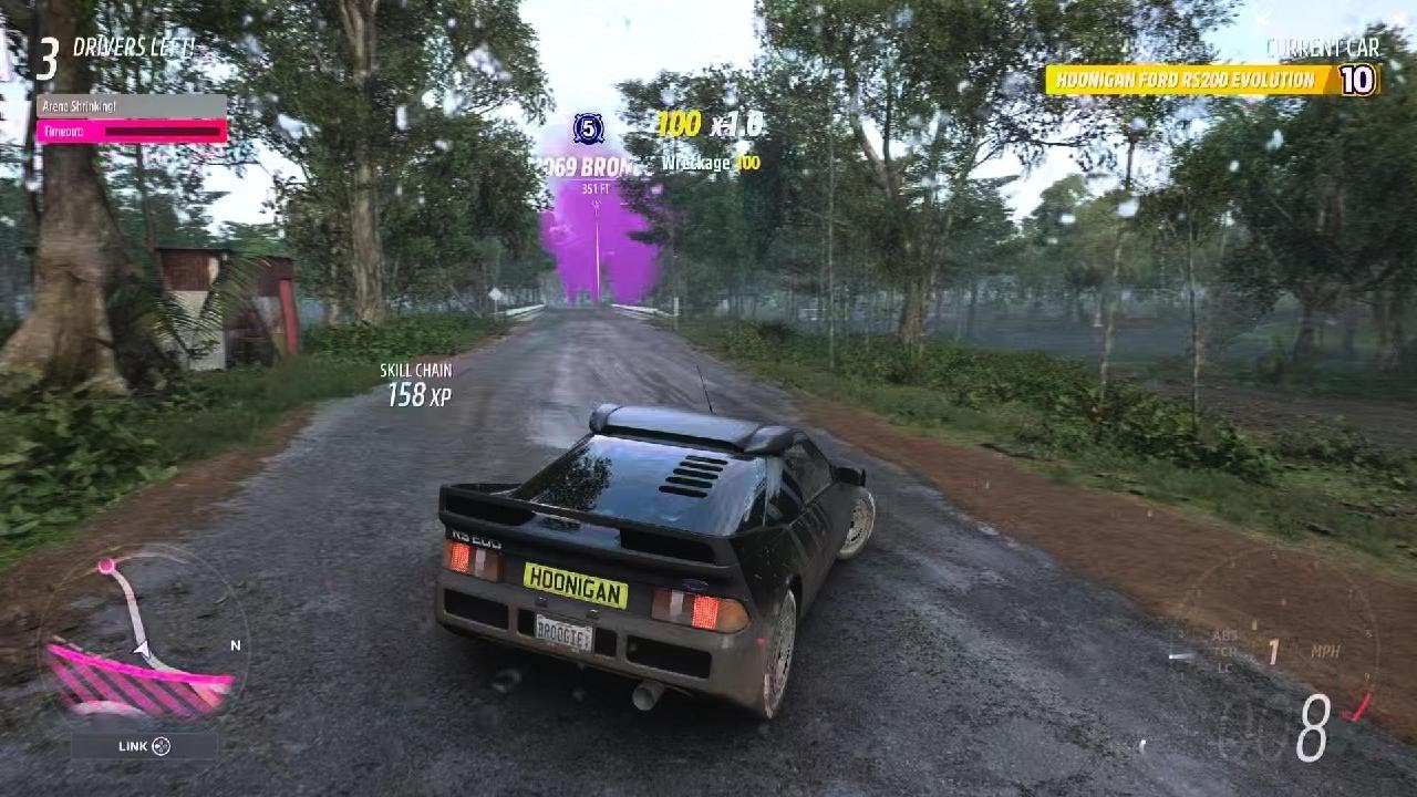 Forza Horizon 5 The Eliminator Final Showdown HOONIGAN RS200 LVL 10