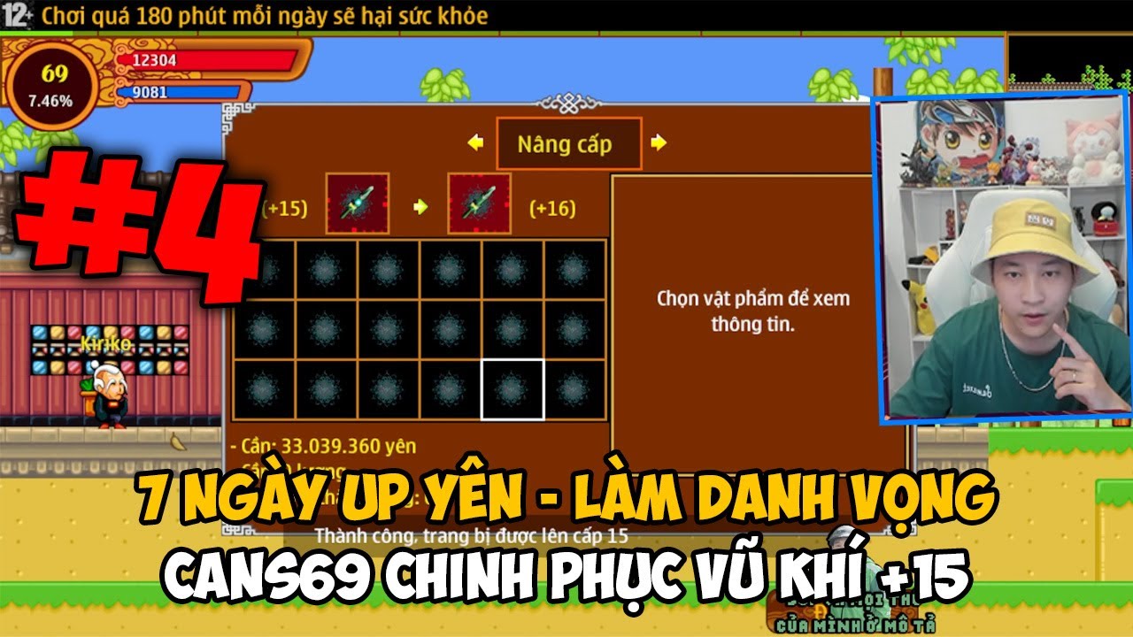 Trùm Kiếm 2025 Tập 4: 7 Ngày Up Yên Làm Danh Vọng CANS69 Chinh Phục Vũ Khí +15 | Ninja School Online