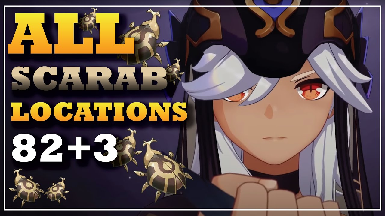 All Scarab Locations | Detailed Route, No Speed Up | Cyno | Genshin Impact