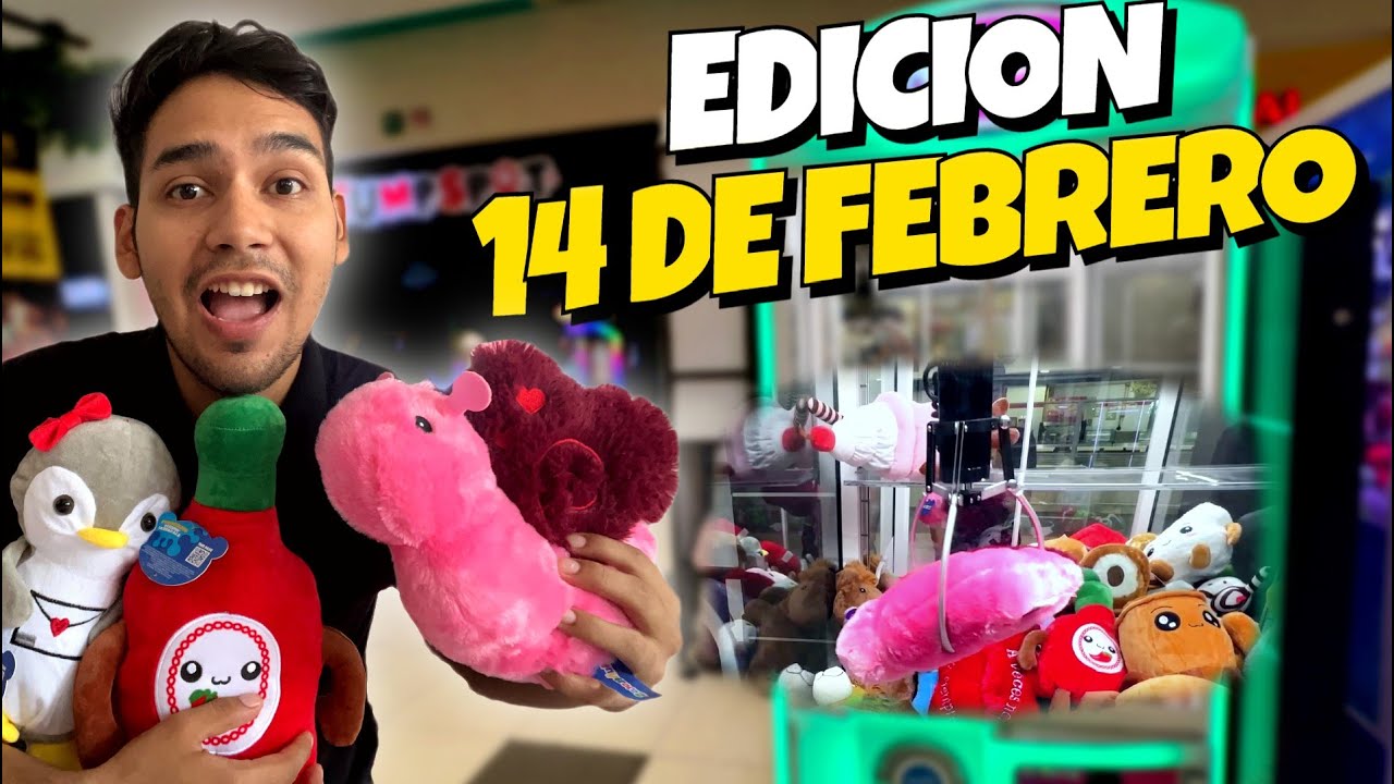 &iexcl;CACER&Iacute;A de Mu&ntilde;elocos Edici&oacute;n 14 DE FEBRERO en la Maquina de Peluches 2026!💗