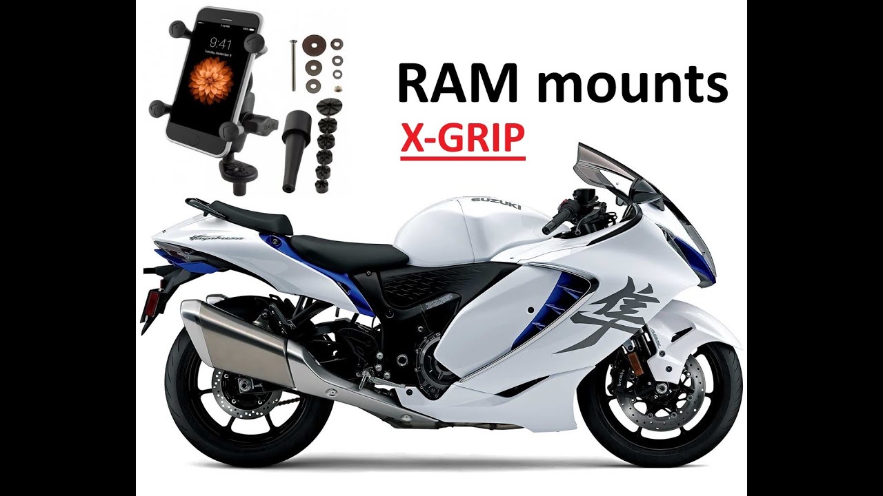 Montaż uchwytu na telefon do Suzuki Hayabusa gen.3  RAM MOUNTS X-grip