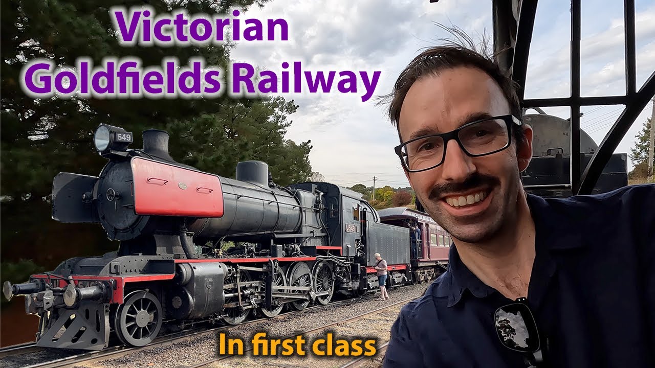 Victorian Goldfields Railway | Steam train in first class | Day trip from Melbourne