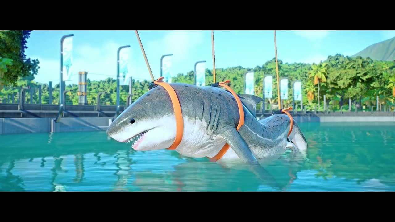 Megalodon All Animations & Social Interaction 🦖 Jurassic World Evolution 2, Park Managers Collection