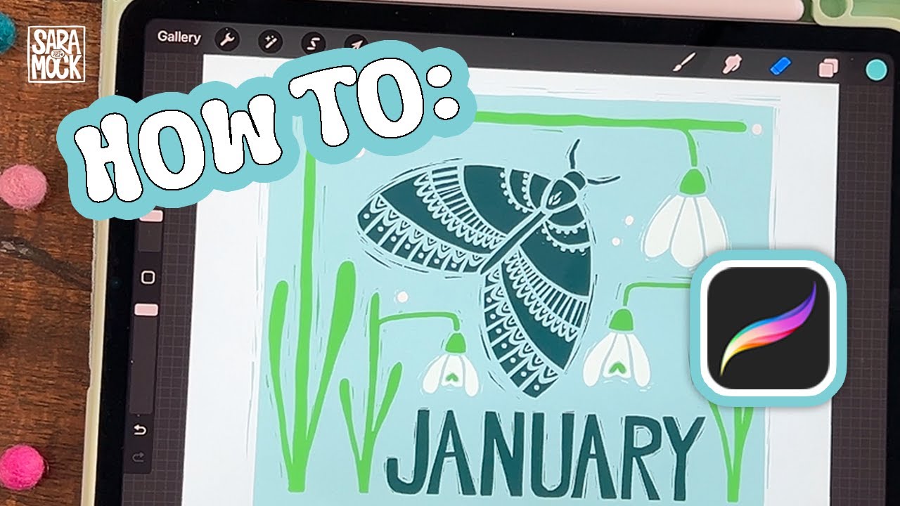 How To Make Block Print Art in Procreate | Art Tutorial | Digital Art