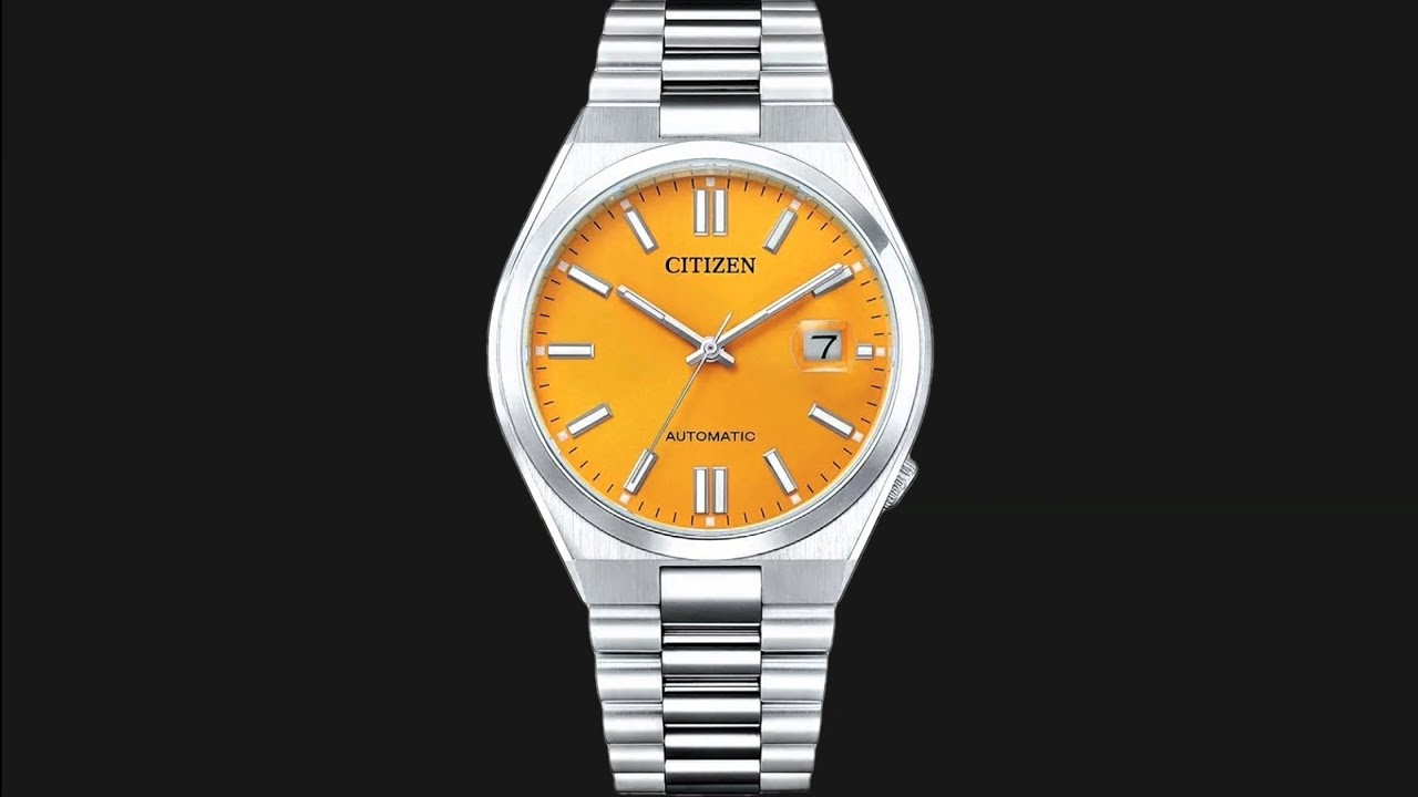 Citizen Automatic Analog Yellow Dial Stainless Steel Body Men's Watch