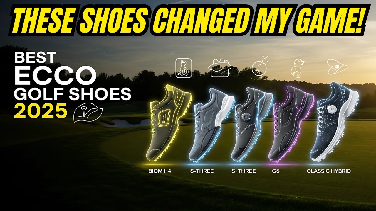 5 лучших кроссовок для гольфа ECCO 2025 года 🔥 Топ-5 моделей с шипами и без шипов для каждого гол...