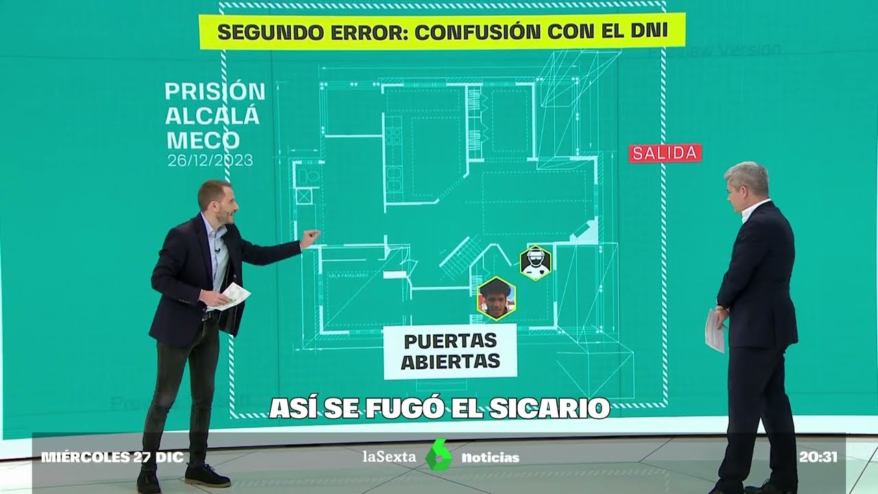Así fue la fuga del sicario ‘El Pastilla’ de Alcalá Meco, en laSexta Noticias