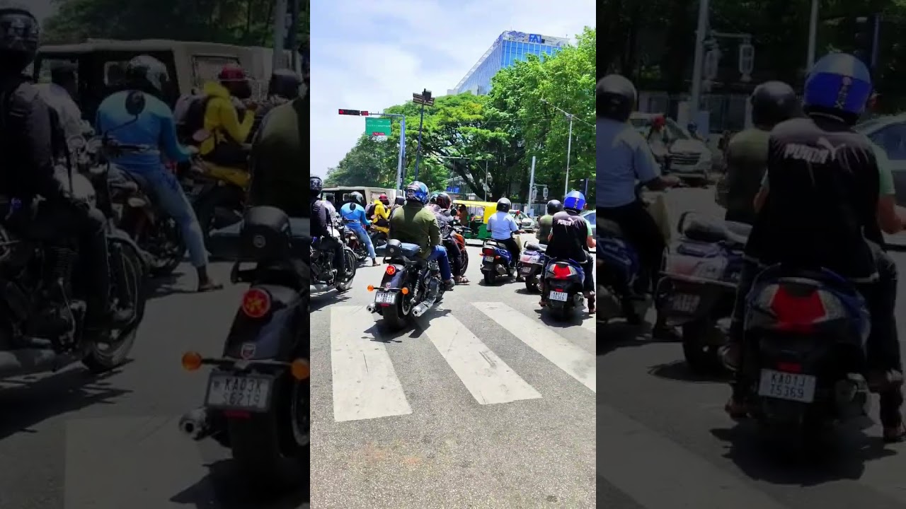 Bangalore City traffic rule violation #trafficsignals #traffic #bengaluru