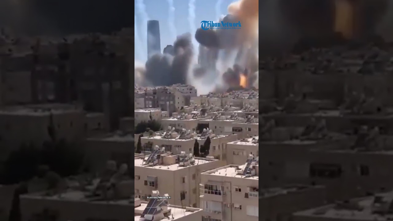 SERANGAN RUDAL IRAN TERUS MENGGEMPUR WILAYAH STRATEGIS ISRAEL