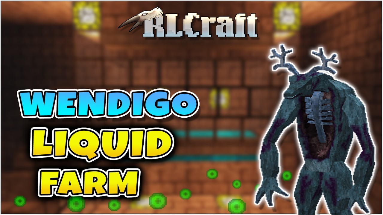 Farma XP Wendigo | Wypada z poroża Wendigo i pręt&oacute;w Frost | RLCraft 2.9.3