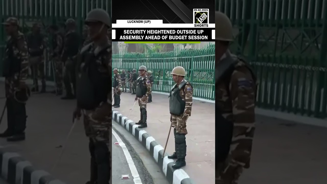 Security heightened outside UP Assembly ahead of the state Budget Session