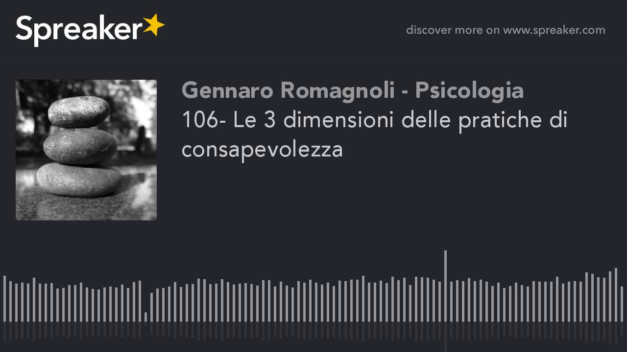 106- Le 3 dimensioni delle pratiche di consapevolezza