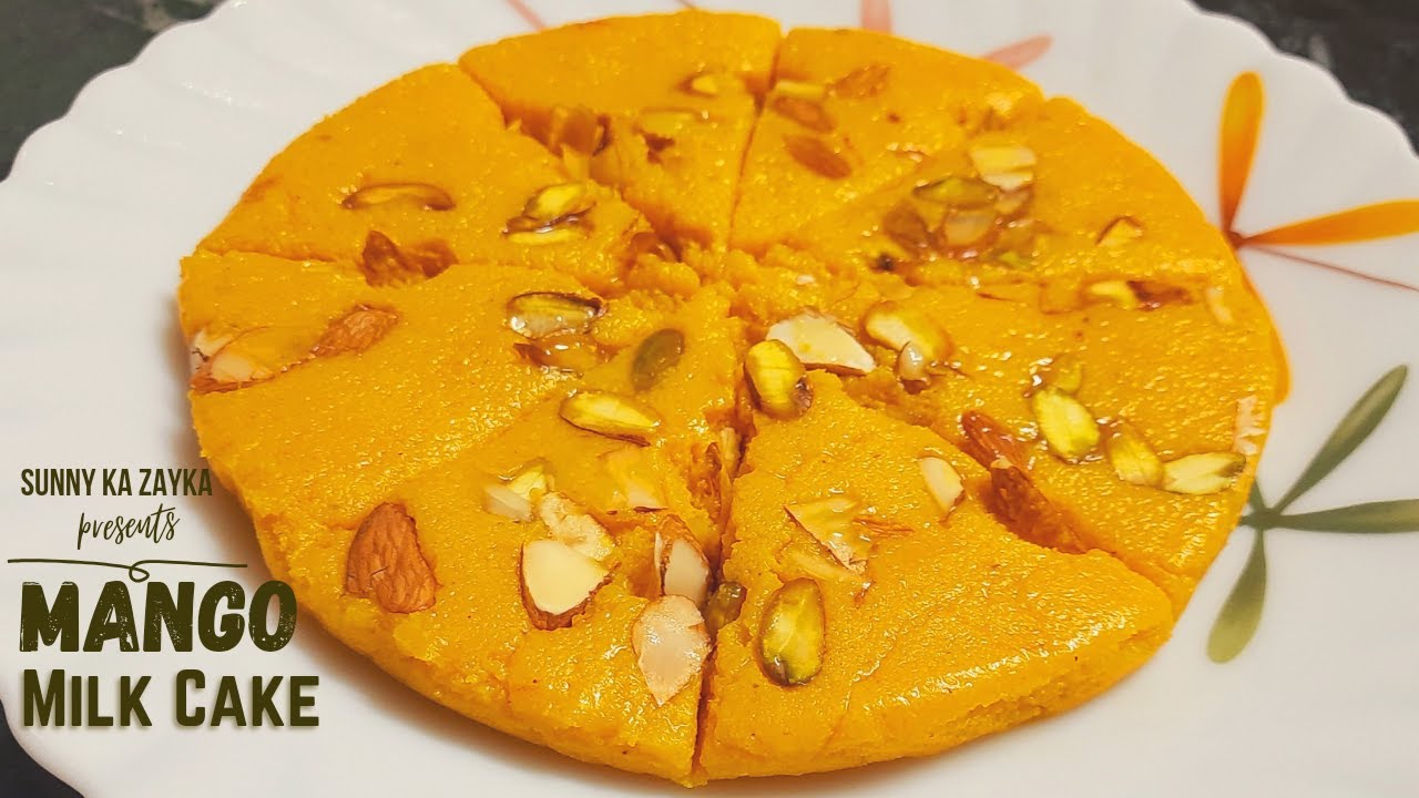 Mango Milk Cake│मैंगो/आम से बना धमाकेदार मिल्क केक│Quick & Easy Dessert Recipe│Milk Cake Recipe