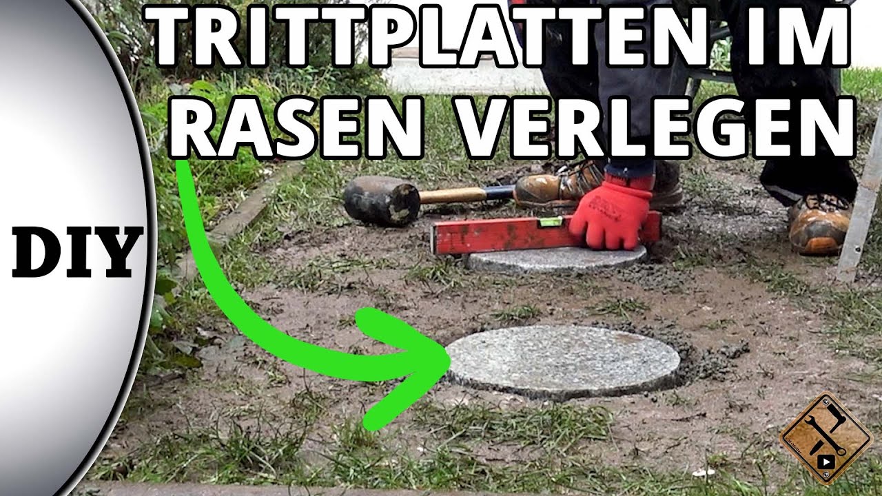 Trittplatten im Garten verlegen - Trittplatten betonieren