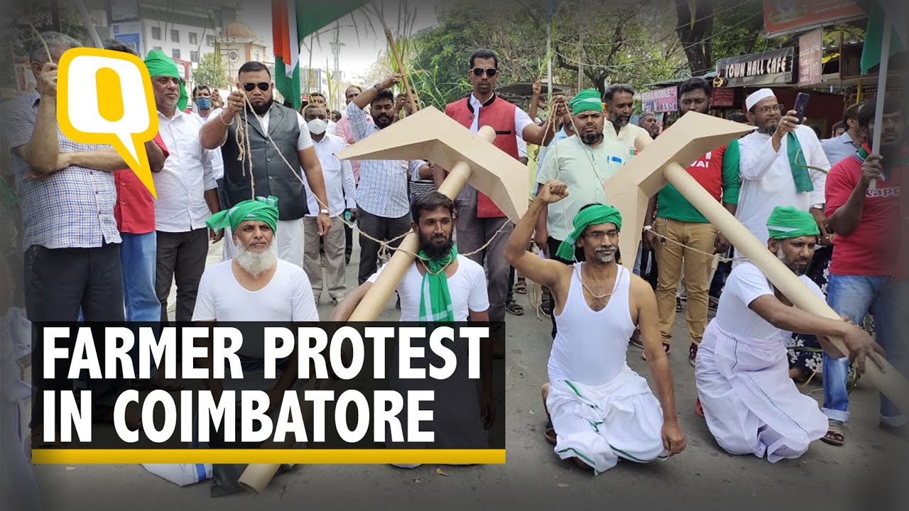 Tractor Rally | Farmers Protest in Coimbatore, Condemn Centre's Farm Laws | The Quint