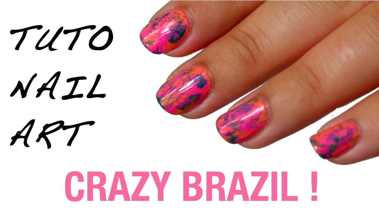 Tuto nail art facile : Crazy Brazil ! (+ concours Glossybox) | Souchka
