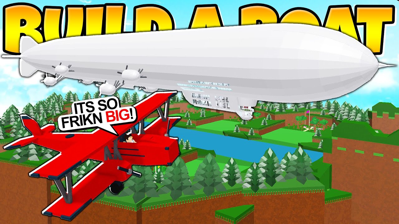 I EXPLORED THE BIGGEST BLIMP In Build a Boat! *INSANE*